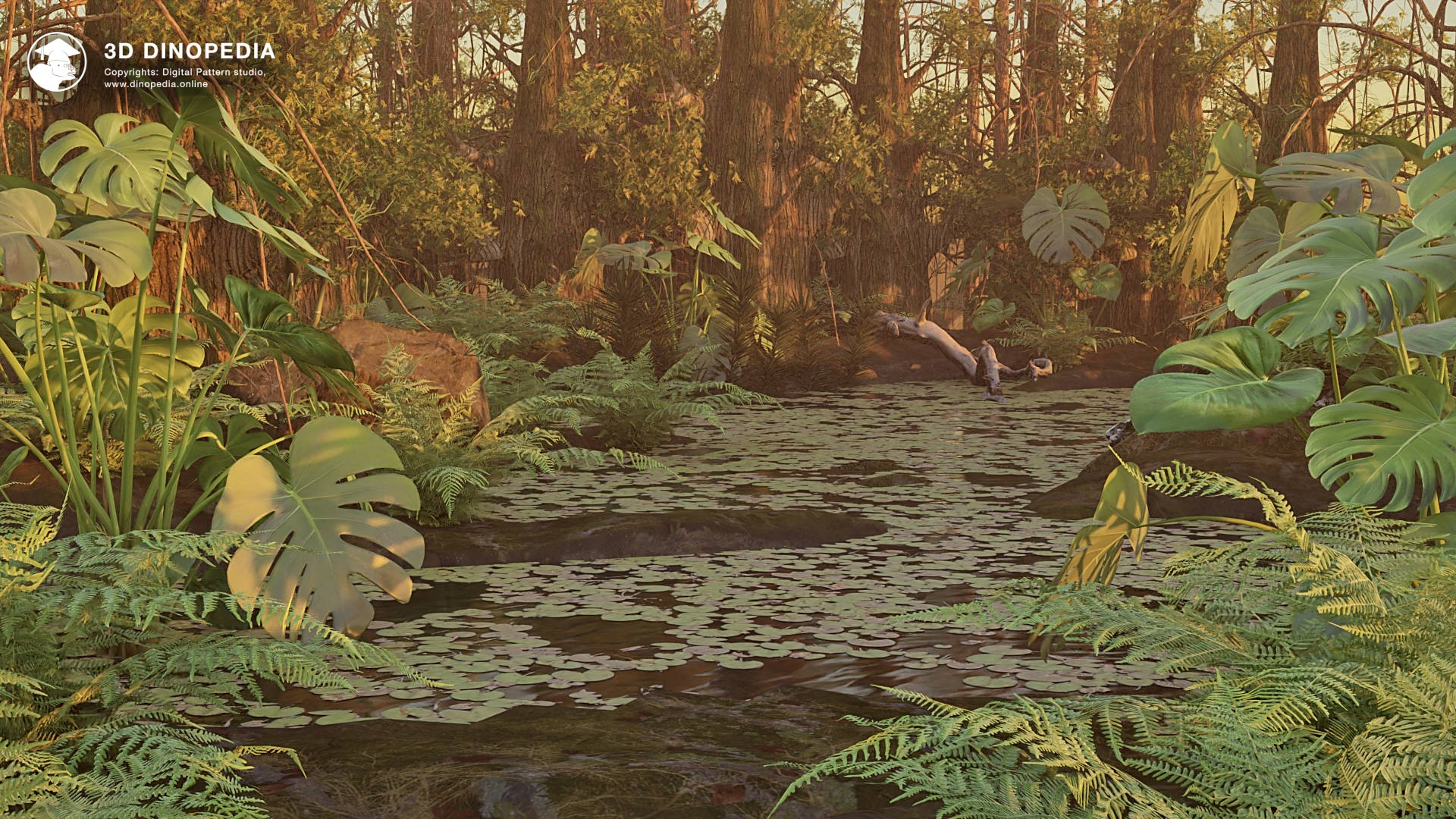 Lakes and marshes 3D Dinopedia