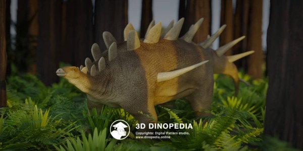 Jurassic period Kentrosaurus 3D Dinopedia