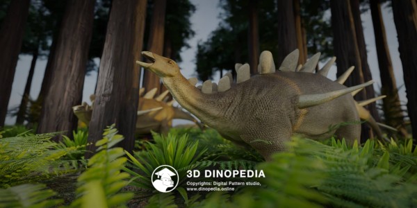 Jurassic period Kentrosaurus 3D Dinopedia