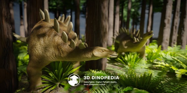 Jurassic period Kentrosaurus 3D Dinopedia