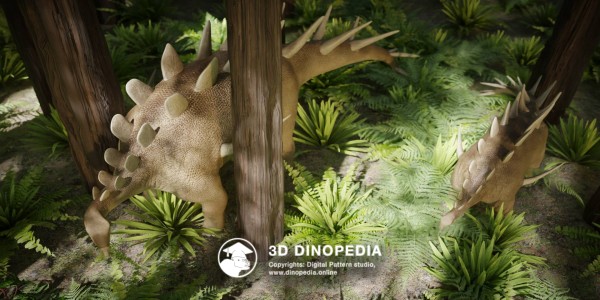 Jurassic period Kentrosaurus 3D Dinopedia