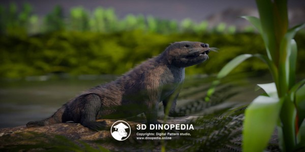 Triassic period Thrinaxodon 3D Dinopedia