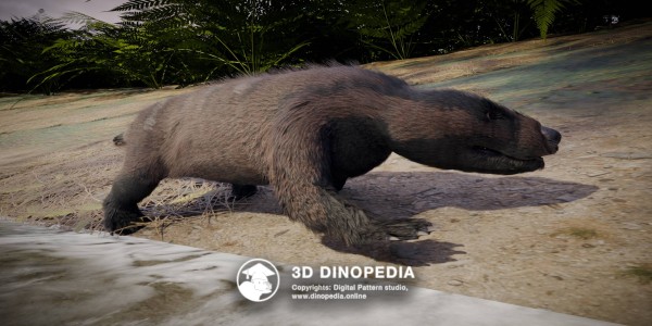 Triassic period Thrinaxodon 3D Dinopedia