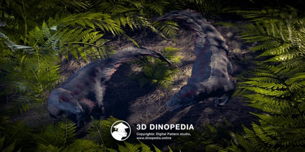 Cretaceous period Troodon 3D Dinopedia