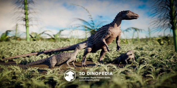 Jurassic period Scutellosaurus 3D Dinopedia