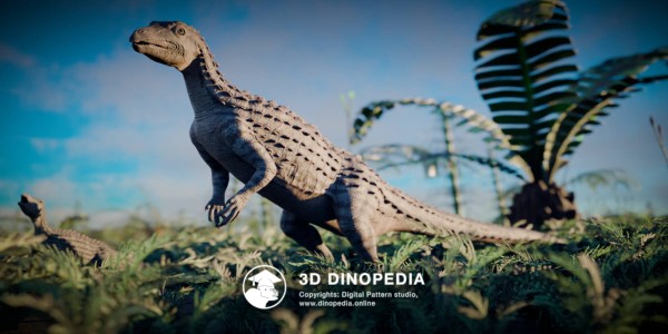 Jurassic period Scutellosaurus 3D Dinopedia