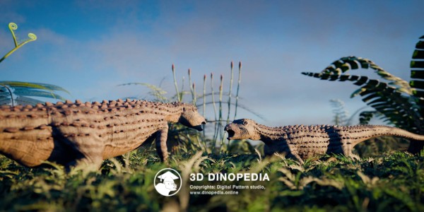 Jurassic period Scutellosaurus 3D Dinopedia