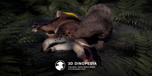Cretaceous period Repenomamus 3D Dinopedia