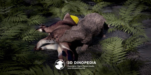 Cretaceous period Repenomamus 3D Dinopedia