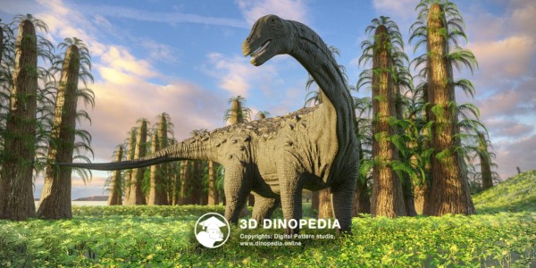 Cretaceous period Saltasaurus 3D Dinopedia