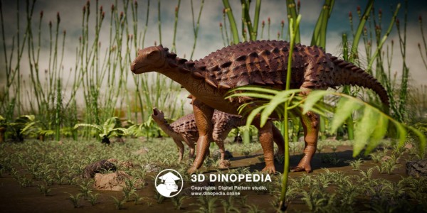 Jurassic period Scelidosaurus 3D Dinopedia