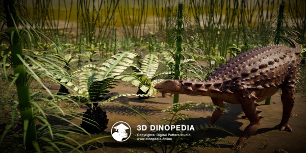 Jurassic period Scelidosaurus 3D Dinopedia