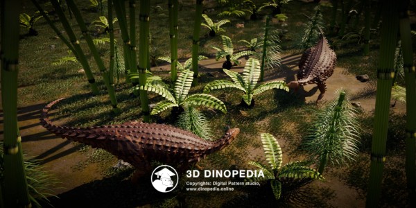 Jurassic period Scelidosaurus 3D Dinopedia