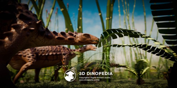 Jurassic period Scelidosaurus 3D Dinopedia