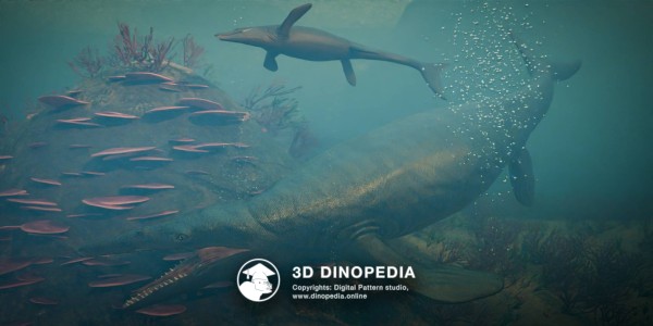 Cretaceous period Tylosaurus 3D Dinopedia