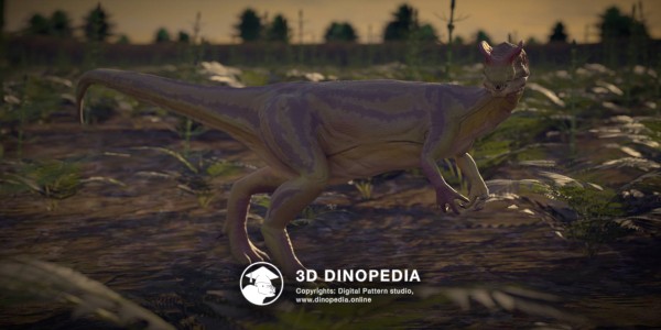 Jurassic period Dilophosaurus 3D Dinopedia