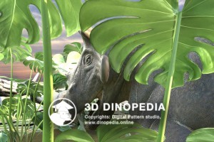 Permian period Estemmenosuchus 3D Dinopedia