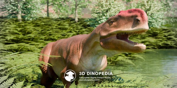 Jurassic period Monolophosaurus 3D Dinopedia