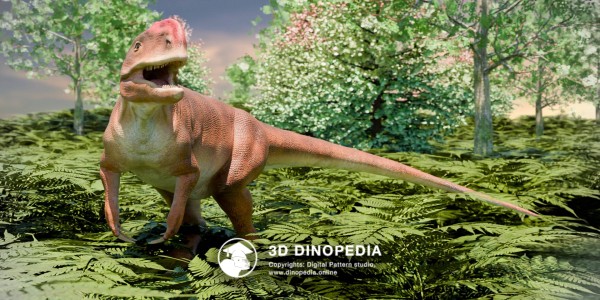 Jurassic period Monolophosaurus 3D Dinopedia