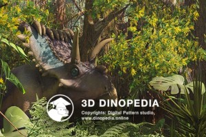 Cretaceous period Kosmoceratops 3D Dinopedia