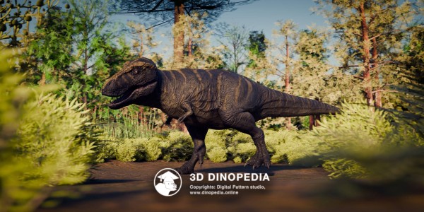 Cretaceous period Tarbosaurus 3D Dinopedia