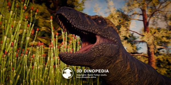 Cretaceous period Tarbosaurus 3D Dinopedia