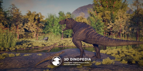 Cretaceous period Tarbosaurus 3D Dinopedia