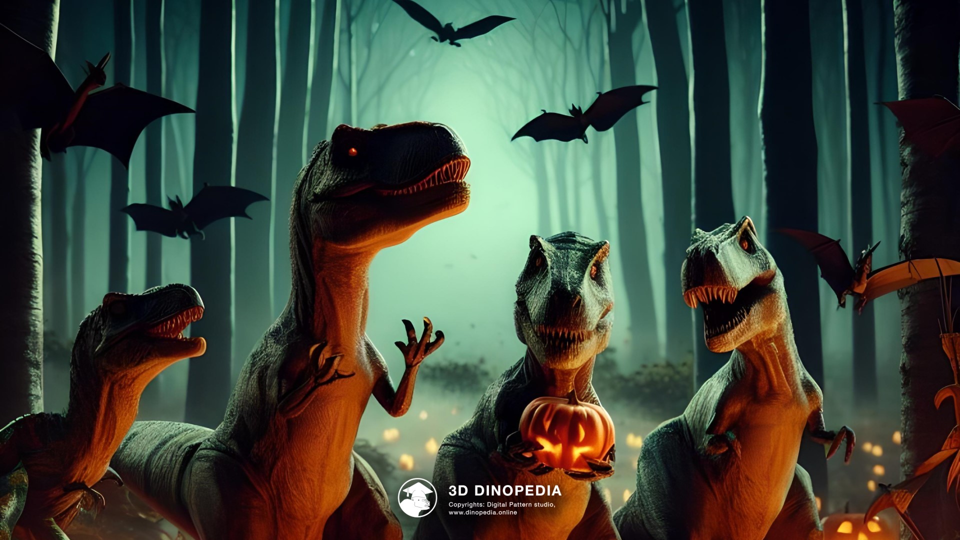 3D Dinopedia Halloween: Horror and Mystery in 3D Dinopedia