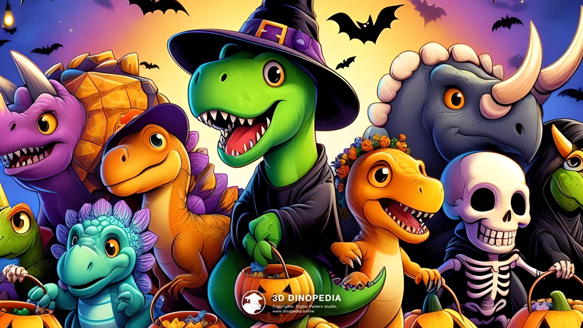 3D Dinopedia Halloween: Horror and Mystery in 3D Dinopedia