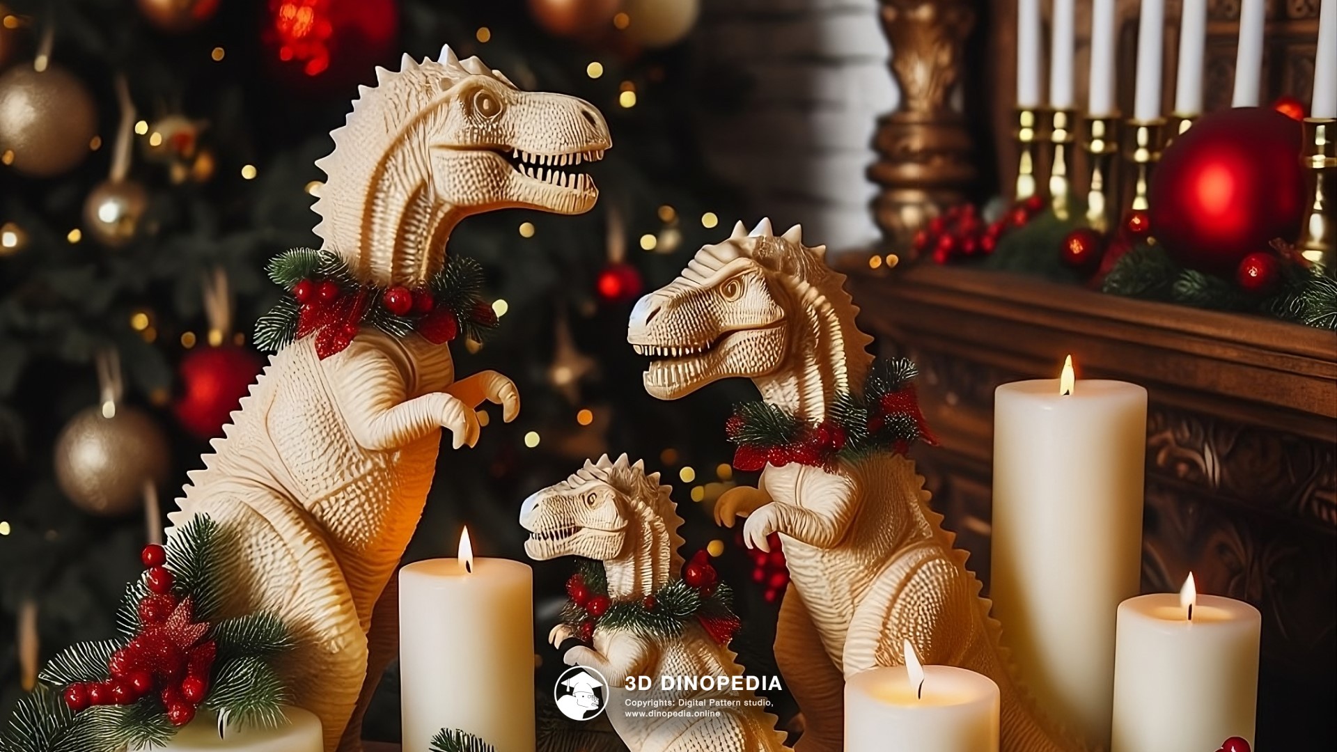 3D Dinopedia The Mysteries of the Christmas Tree - New wallpaper!