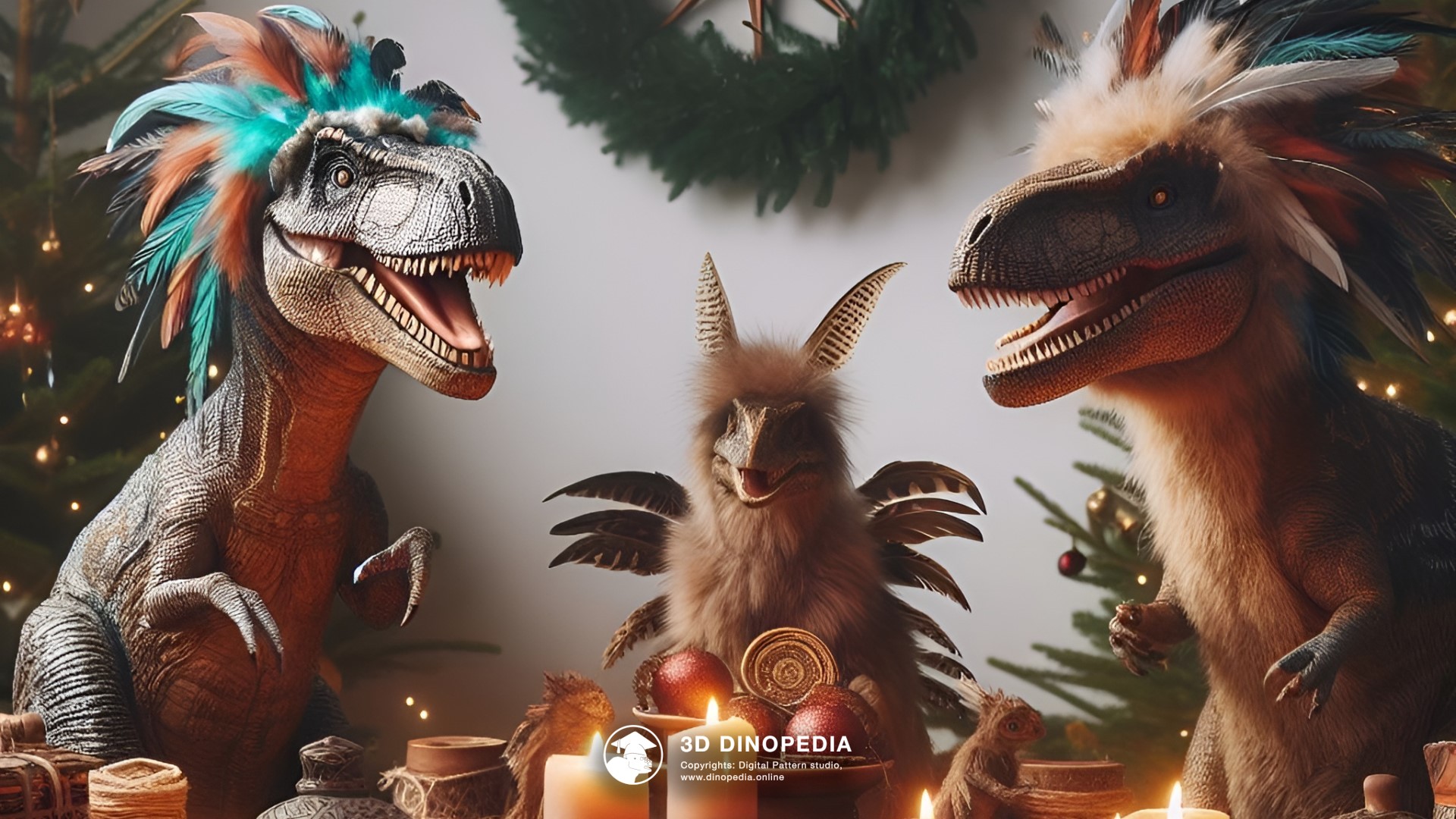 3D Dinopedia The Mysteries of the Christmas Tree - New wallpaper!