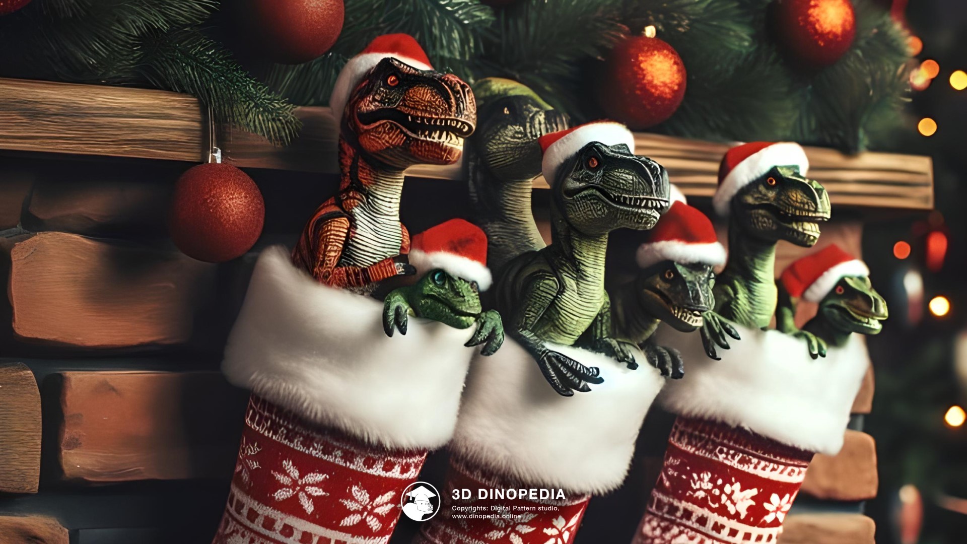 3D Dinopedia The Mysteries of the Christmas Tree - New wallpaper!