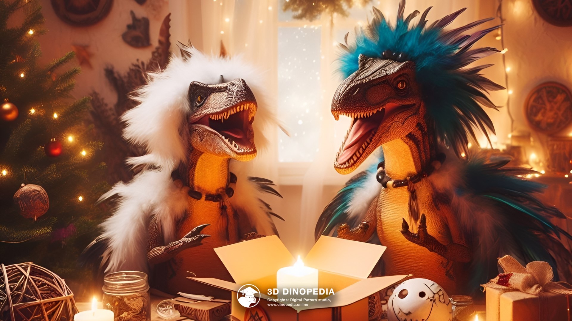 3D Dinopedia The Mysteries of the Christmas Tree - New wallpaper!