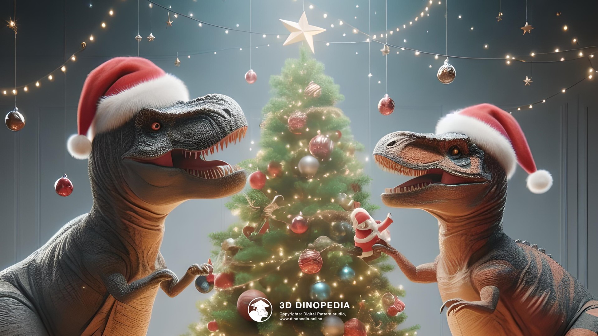 3D Dinopedia The Mysteries of the Christmas Tree - New wallpaper!