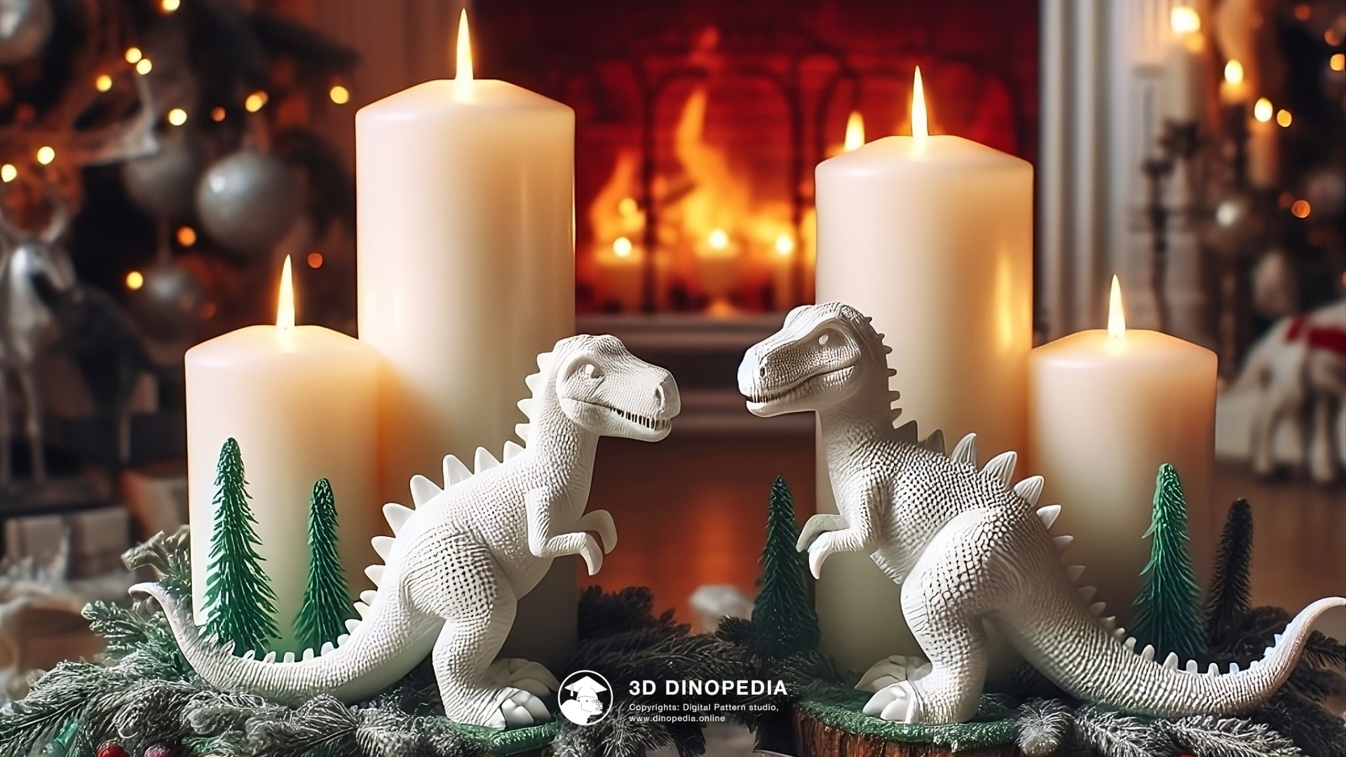 3D Dinopedia The Mysteries of the Christmas Tree - New wallpaper!