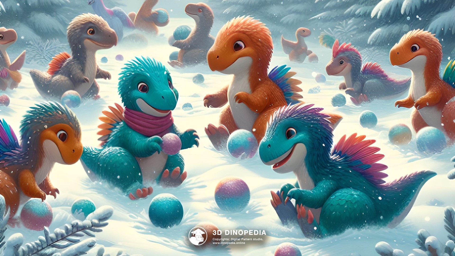 3D Dinopedia The Mysteries of the Christmas Tree - New wallpaper!