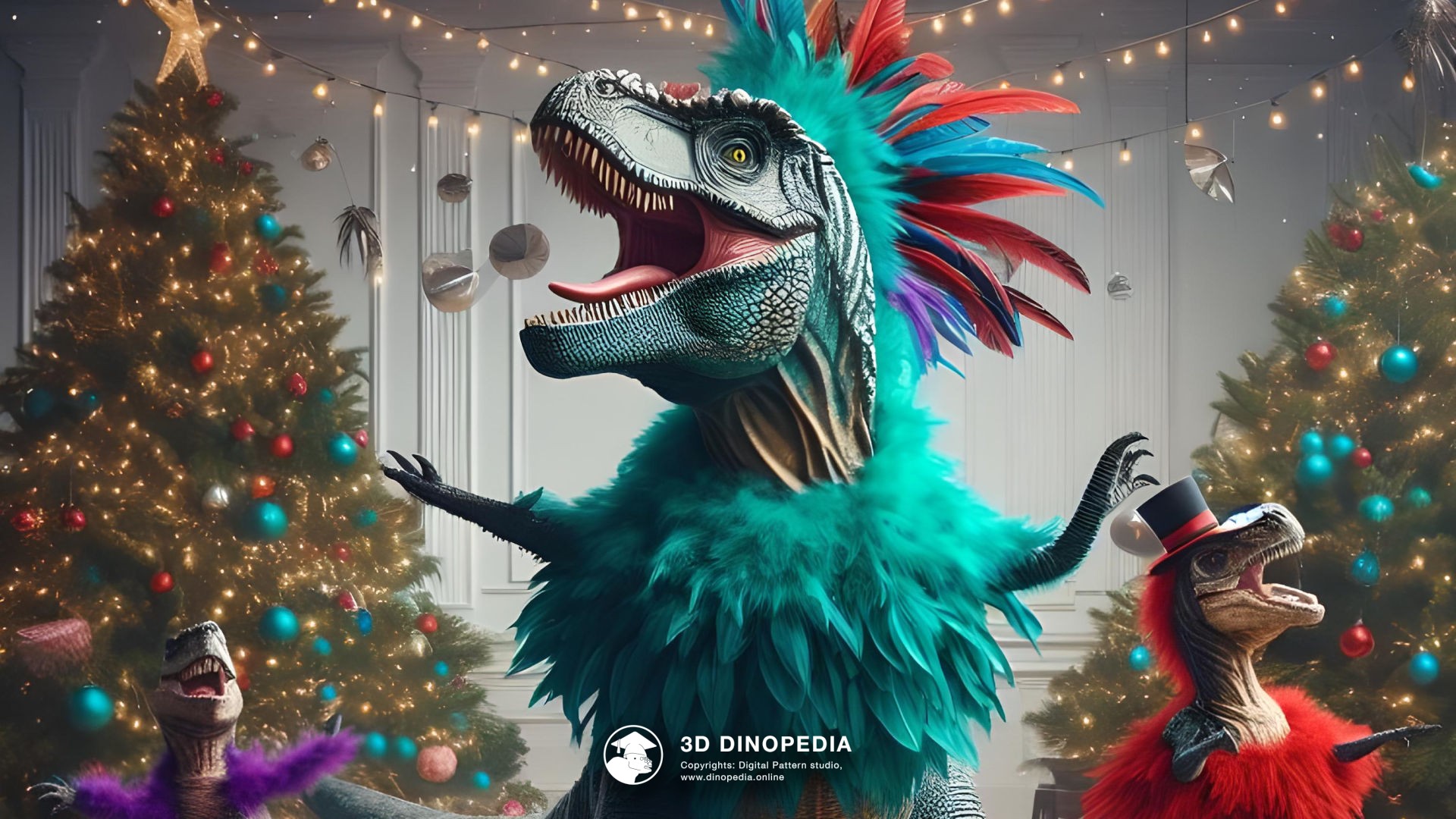 3D Dinopedia The Mysteries of the Christmas Tree - New wallpaper!
