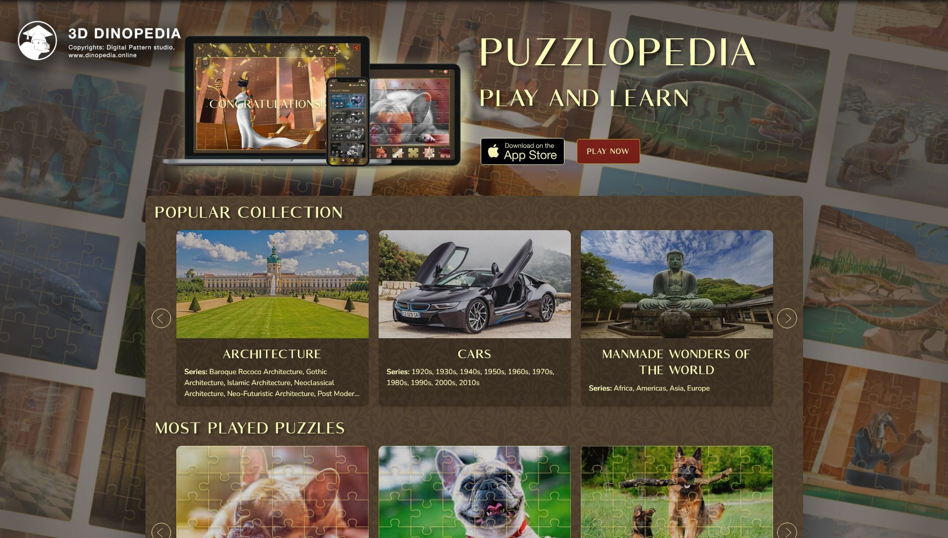 Puzzlopedia: Unlock New Puzzle Levels with Our Updated Website | 3D Dinopedia