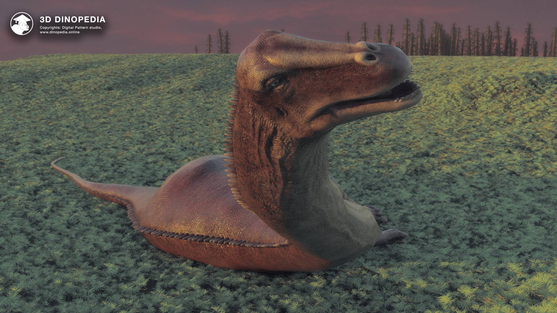 3D Dinopedia Чихающий завропод