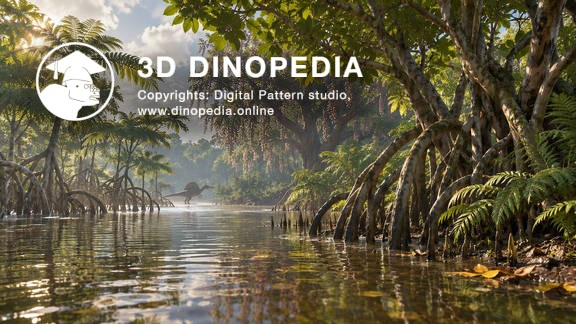 Bosques de manglares y bayou | 3D Dinopedia