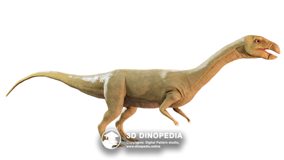 Jurassic period Monolophosaurus 3D Dinopedia