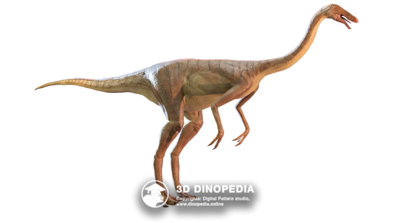 Cretaceous period Gallimimus 3D Dinopedia