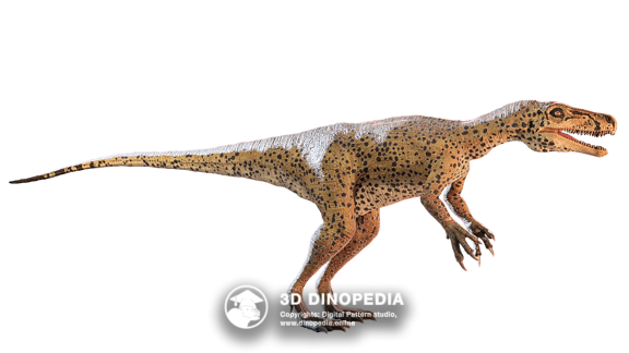 Jurassic period Dilophosaurus 3D Dinopedia