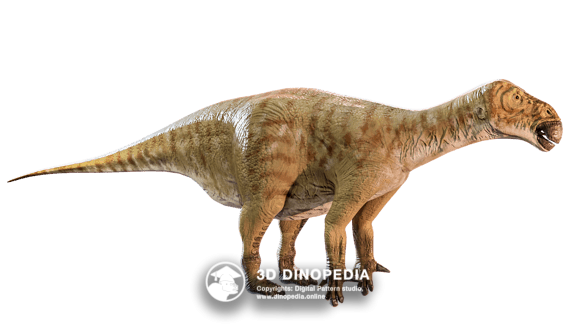 Cretaceous period Edmontosaurus 3D Dinopedia