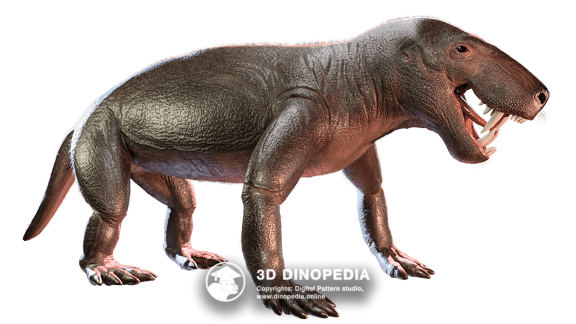 Permian period Inostrancevia 3D Dinopedia