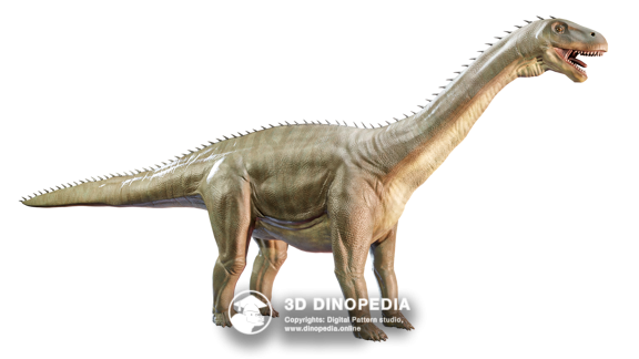 Cretaceous period Saltasaurus 3D Dinopedia