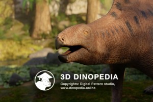 Triassic period Lotosaurus 3D Dinopedia