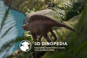 Triassic period Lotosaurus 3D Dinopedia