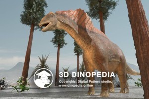 Cretaceous period Amargasaurus 3D Dinopedia