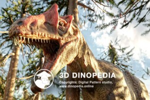 Jurassic period Allosaurus 3D Dinopedia